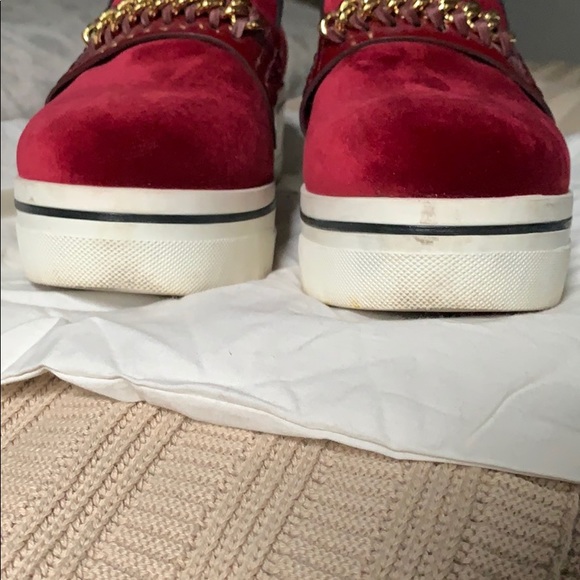 Stella McCartney Binx Sneaker Burgundy sz: 40 - Picture 7 of 8